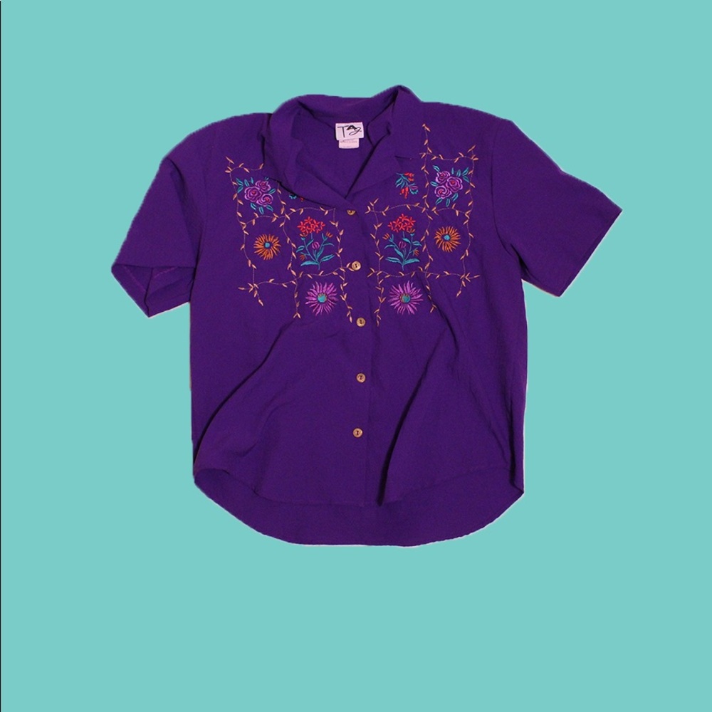 really cool purple casual button up